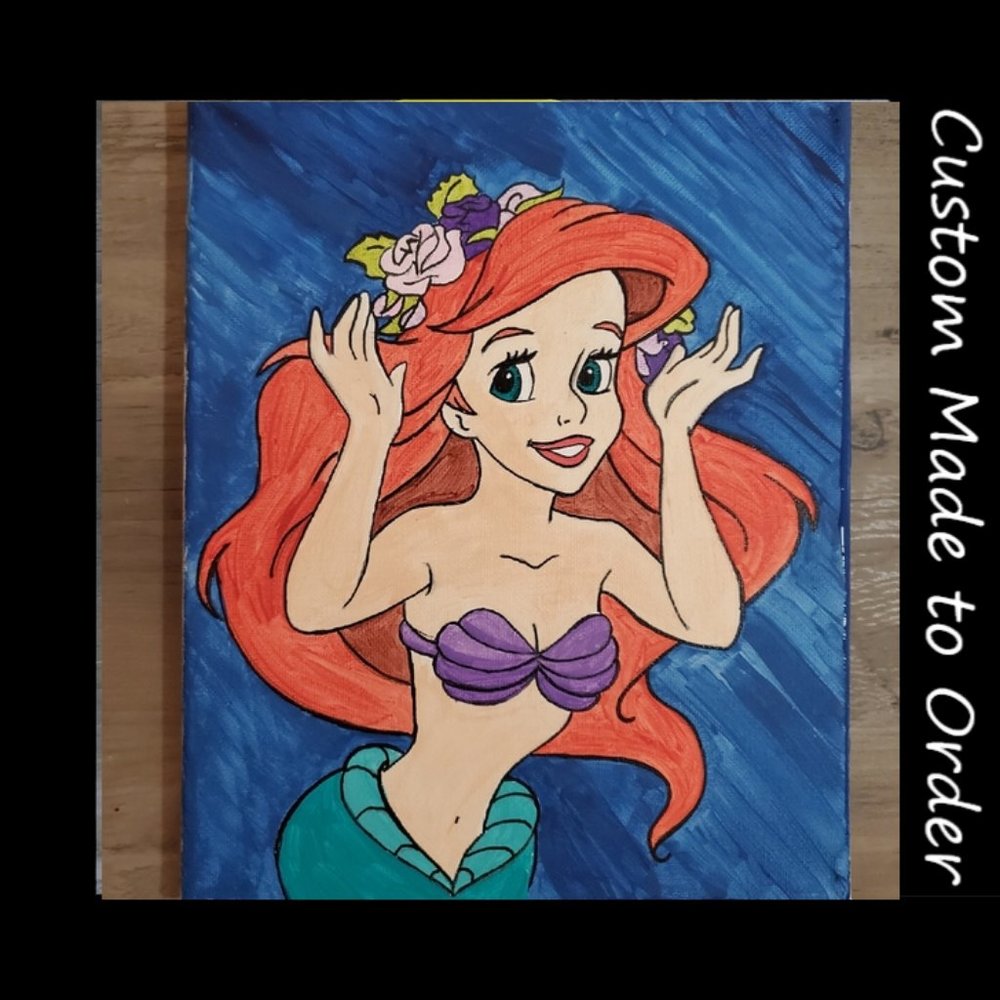 Disney Little Mermaid Ariel Painting